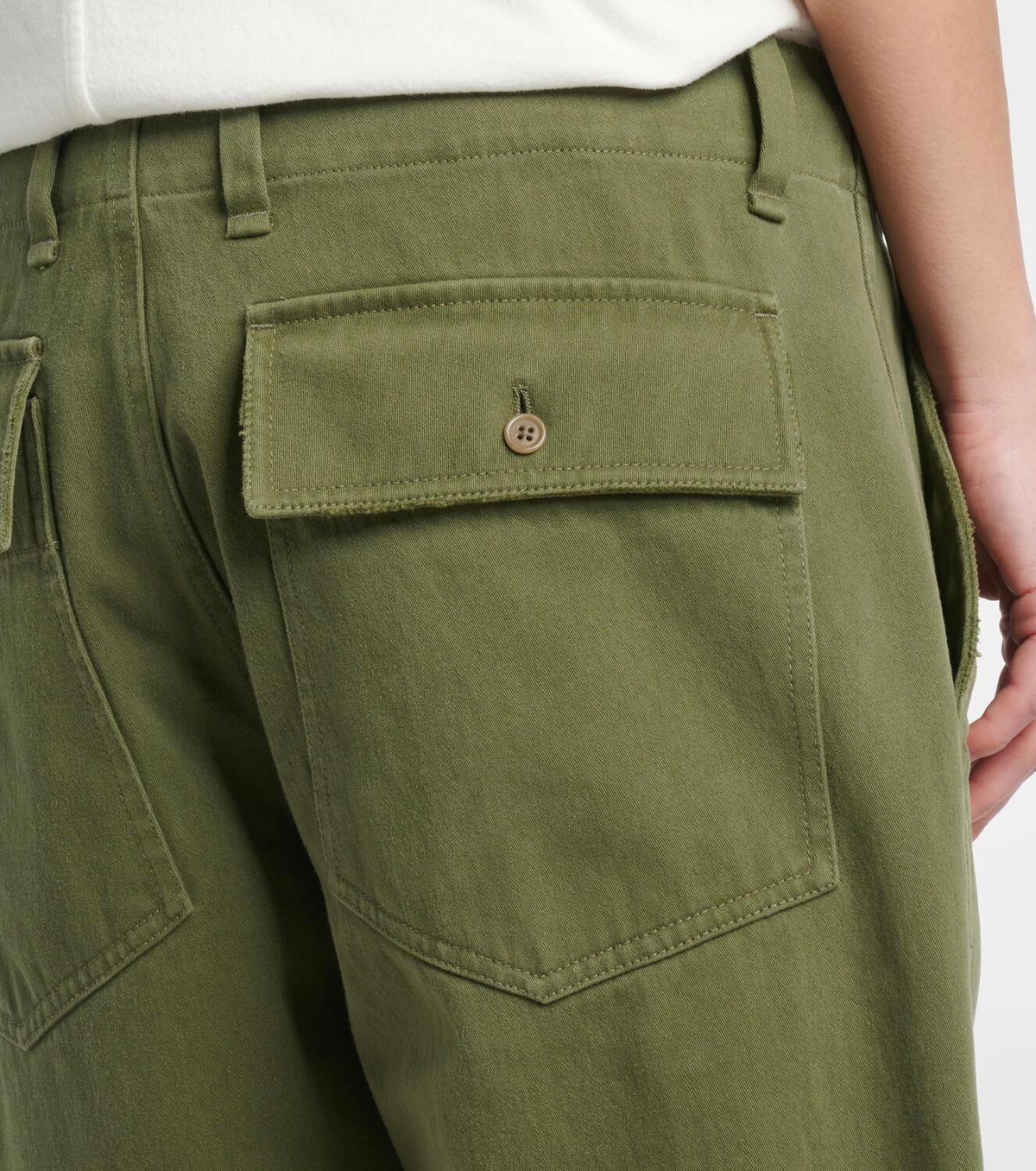 The Row Vendula mid-rise cotton straight pants The Row