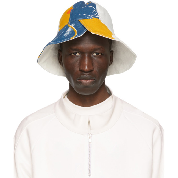 Photo: Bethany Williams White The Magpie Project Edition Recycled Bell Tent Bucket Hat