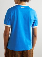 Wales Bonner - Slim-Fit Printed Cotton-Jersey T-Shirt - Blue