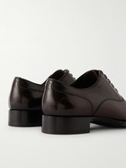 TOM FORD - Elkan Burnished-Leather Oxford Shoes - Brown