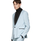 Paul Smith Blue Wool Shawl Tuxedo Suit