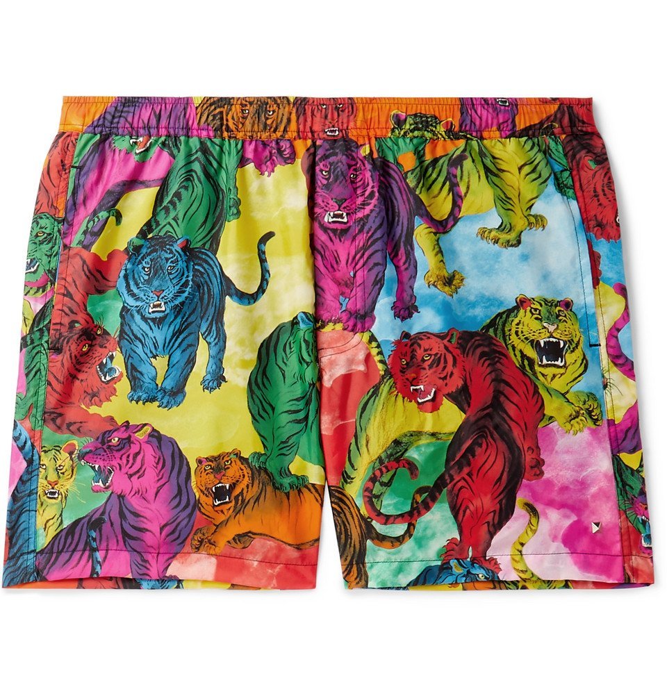 Valentino - Short-Length Printed Swim Shorts - Multi Valentino