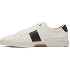 BOSS White Gary Leather Sneakers