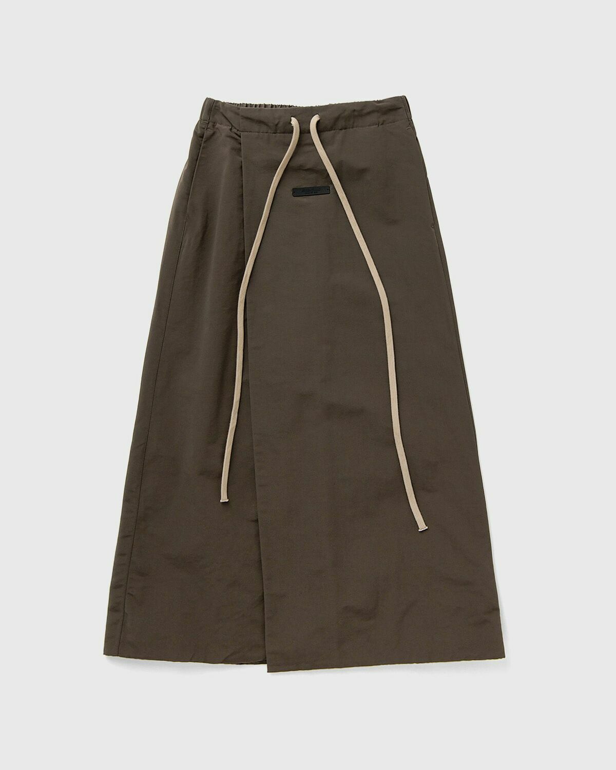 Fear of God Essentials MILITARY NYLON WRAP SKIRT Brown Women