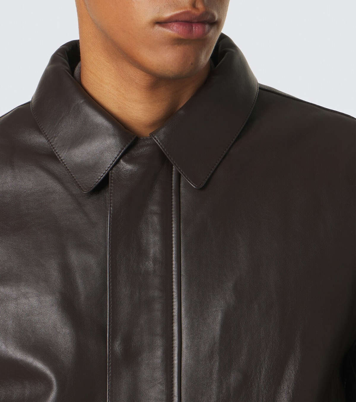 Yves Salomon Leather blouson jacket
