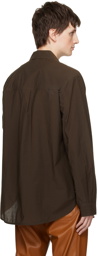 Nanushka Brown Jari Shirt