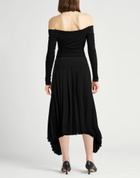 Jil Sander Womens Midi skirt in Black