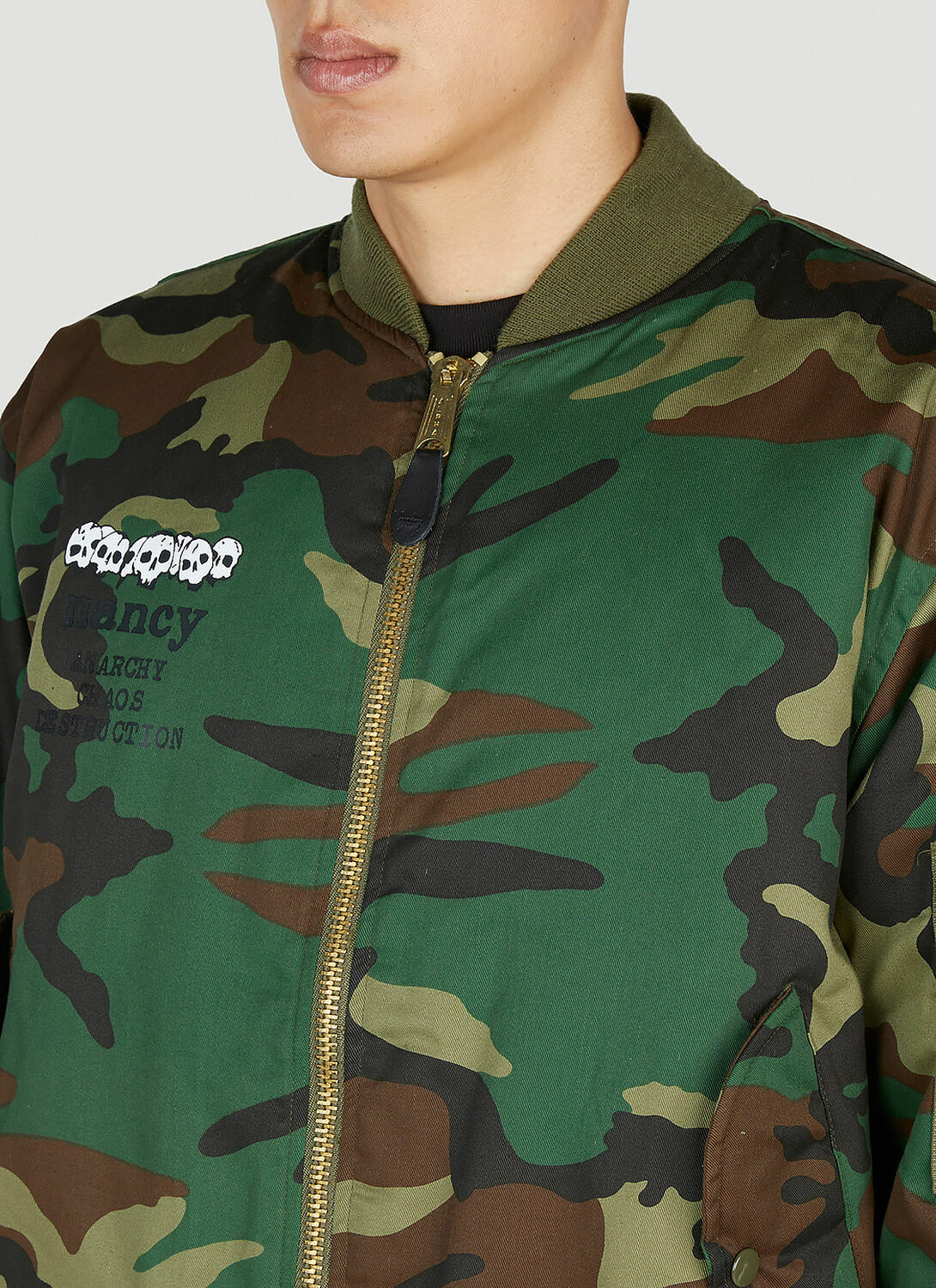 Nancy Camouflage Bomber Jacket