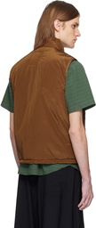 RANRA Brown Treker Shiny Nylon Vest