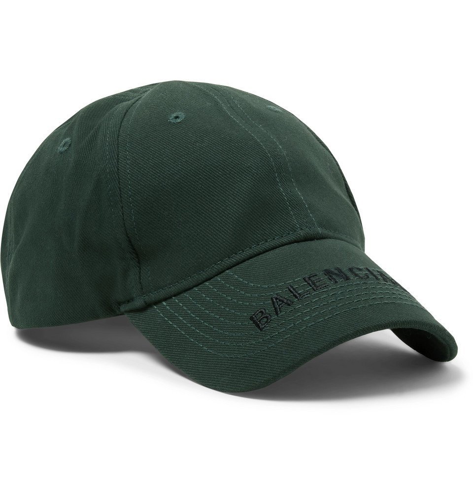 velordnet Minde om sandsynlighed Balenciaga - Logo-Embroidered Cotton-Twill Baseball Cap - Men - Green  Balenciaga
