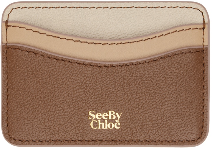 Photo: See by Chloé Beige & Brown Layers Card Holder