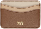 See by Chloé Beige & Brown Layers Card Holder