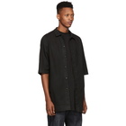 Rick Owens Drkshdw Black Denim Magnum Shirt