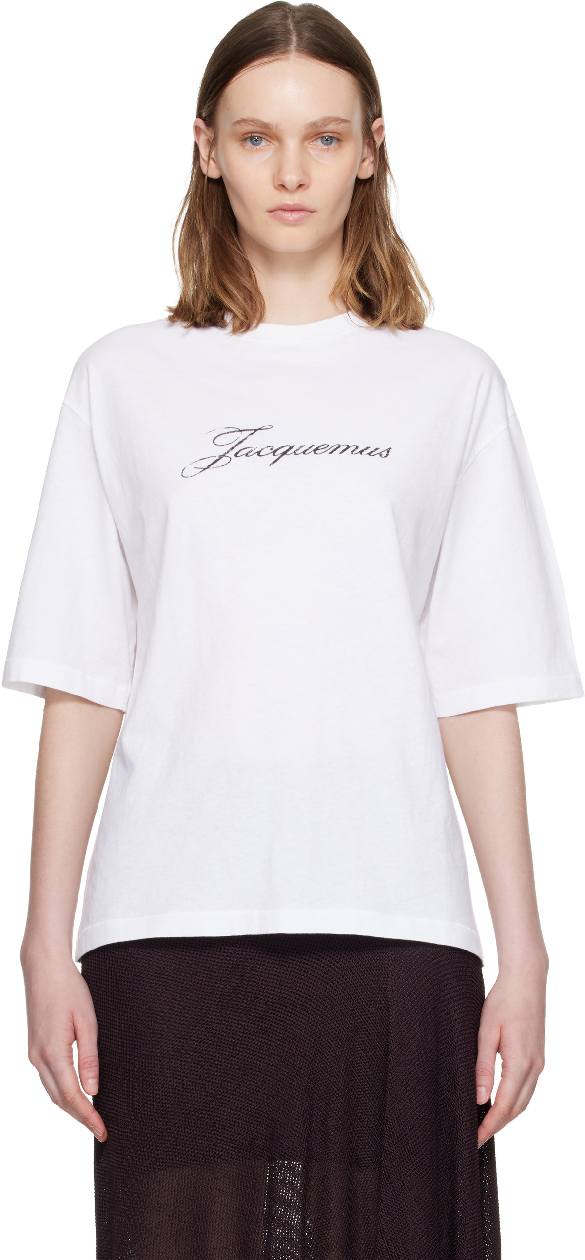 JACQUEMUS White 'The Jacquemus' T-shirt