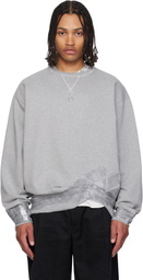Maison Margiela Gray Taped Jersey Sweatshirt