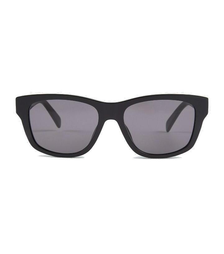 Photo: Celine Eyewear Monochroms 05 square sunglasses with strap