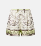 Tory Burch Printed silk shorts