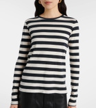 Nili Lotan Striped cotton jersey T-shirt