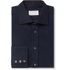 Kingsman - Turnbull & Asser Navy Cotton-Corduroy Shirt - Blue