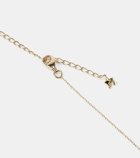 Mateo 14kt gold La Barre necklace with diamonds