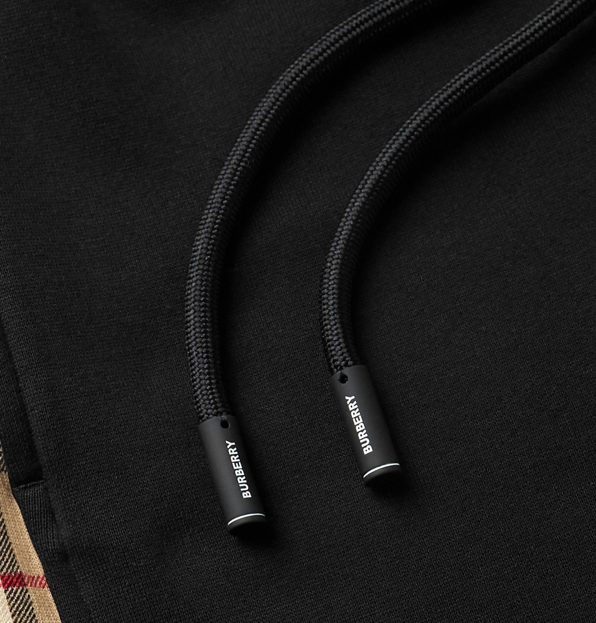 Burberry - Tapered Checked Loopback Cotton-Jersey Sweatpants - Black
