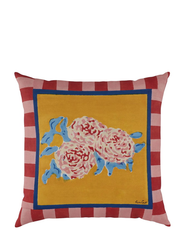 Photo: LISA CORTI Leopard Stripes Gold Pillow