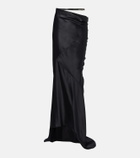 Tom Ford Asymmetric silk satin maxi skirt