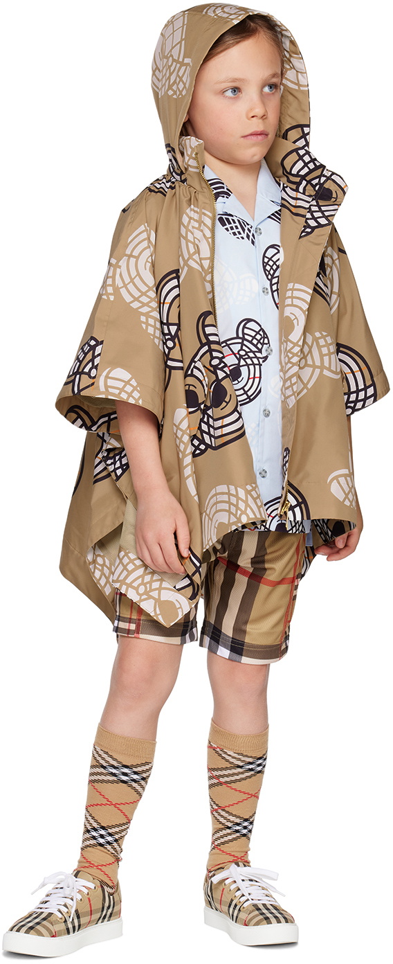 Burberry Kids Beige Thomas Bear Cape