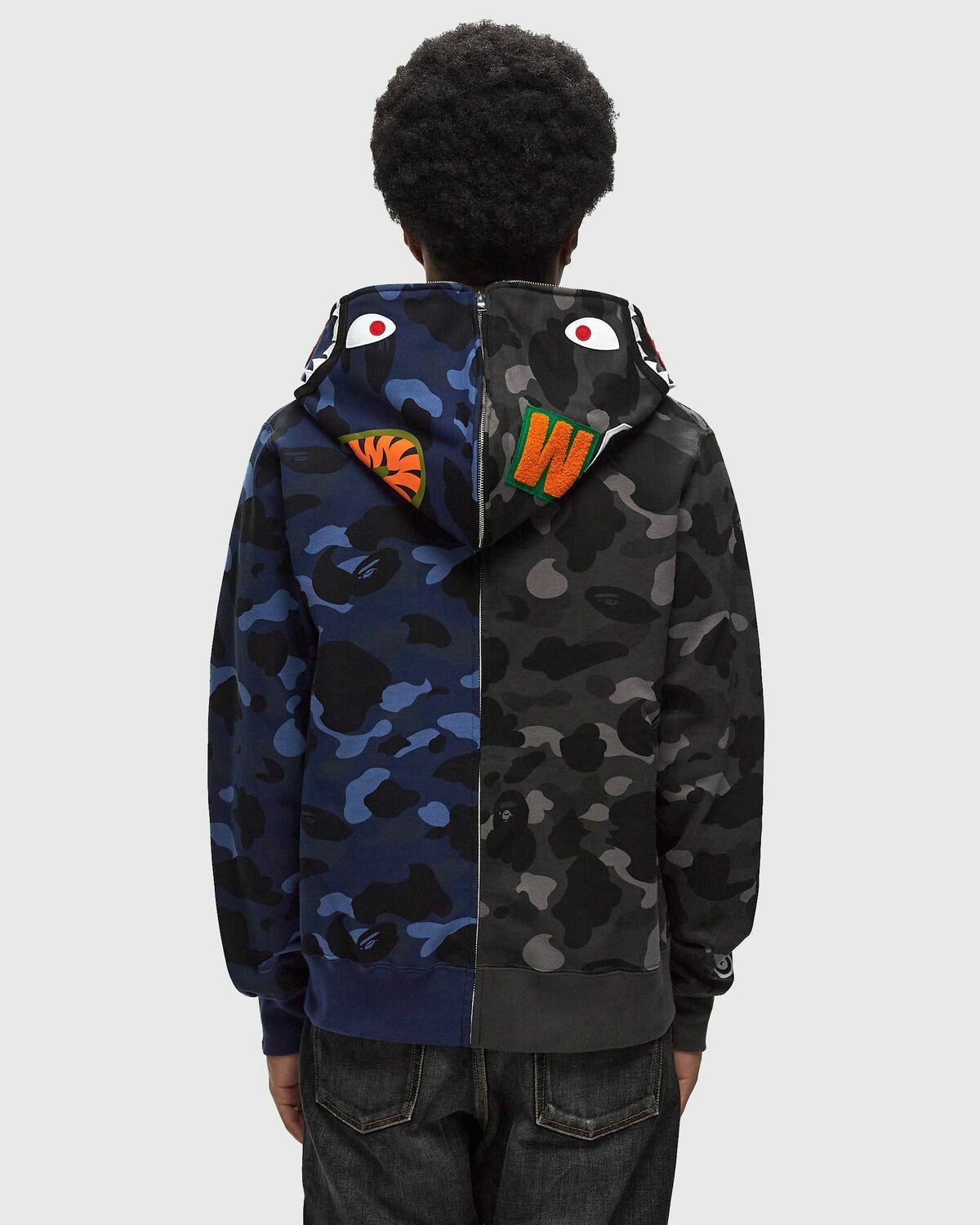 ジャケット・ブルゾン APE  COLOR CAMO HOODIE JACKET 140 BLUE COLOR CAMO SHARK FULL ZIP HOODIE LADIES – eu.bape.com