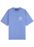 Represent Competition Logo-printed Cotton T-shirt Blue