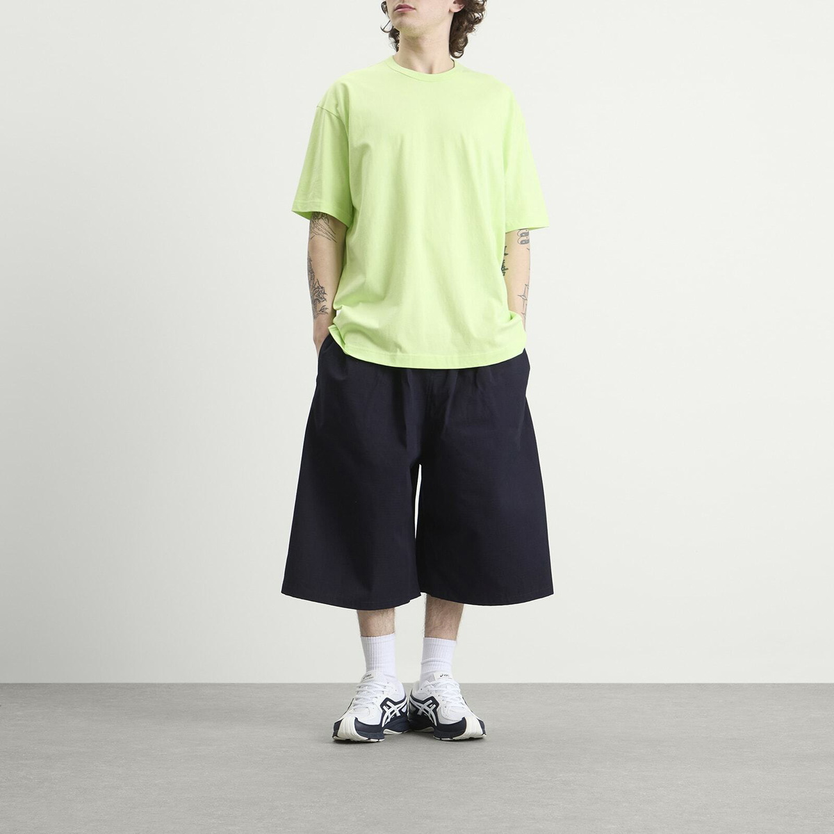 Comme des Garçons SHIRT Men's Oversized Cotton Jersey in Green