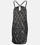 Coperni - Sequin-embellished crochet mini dress