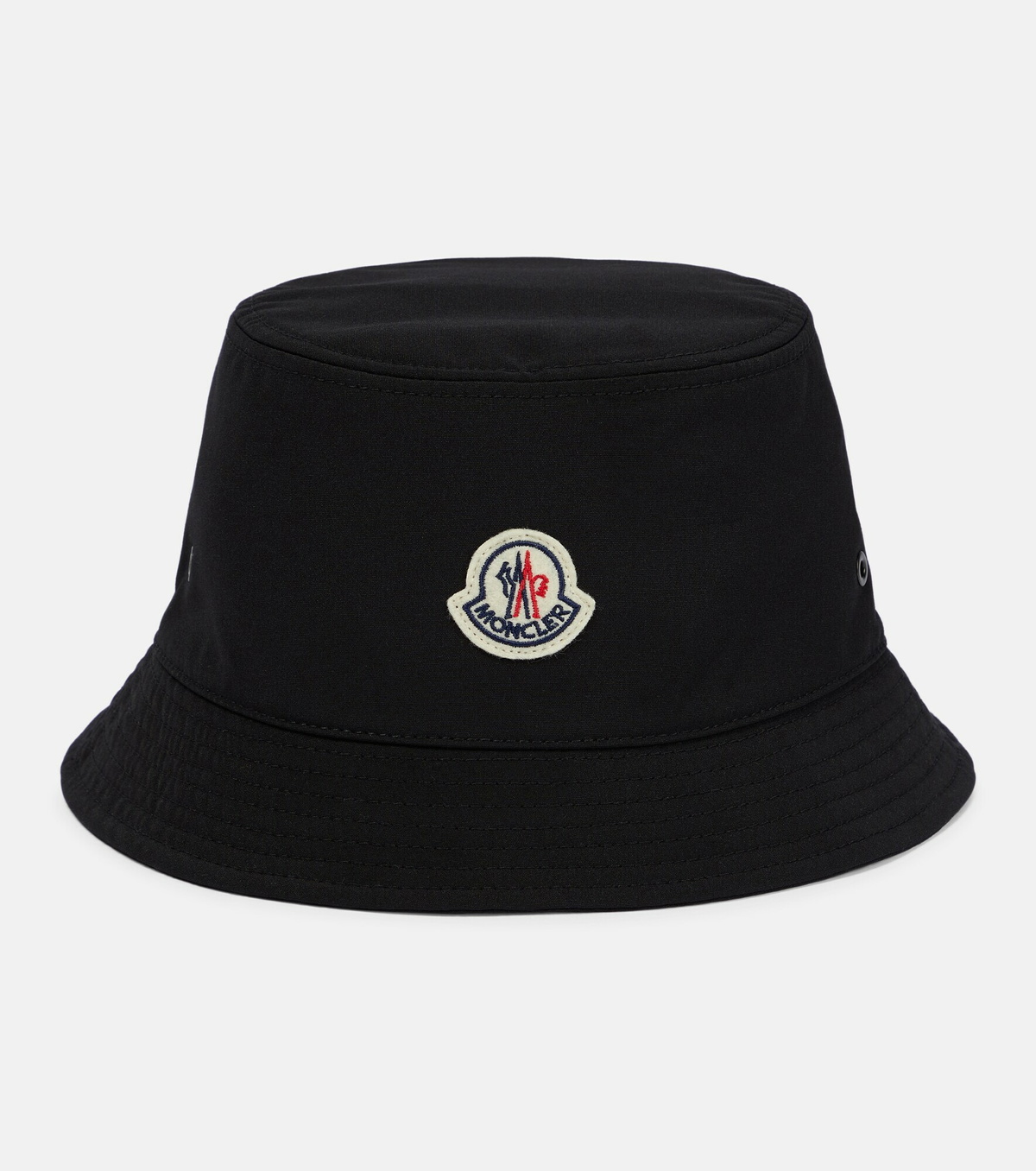ハット MONCLER BLACK CANVAS BUCKET HAT Moncler - Logo canvas bucket hat Moncler