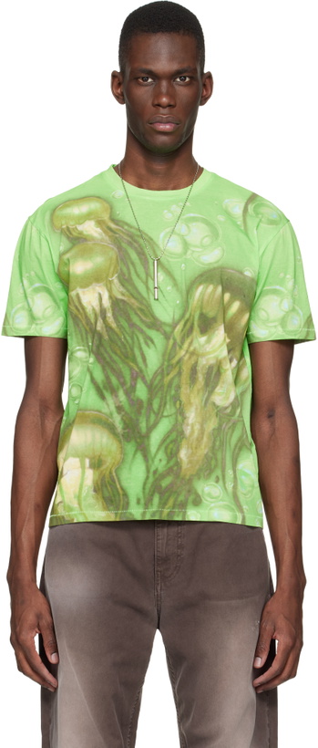 Photo: Stockholm (Surfboard) Club Green Airbrush T-shirt