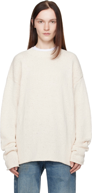 Photo: Aya Muse Beige Vintage Crewneck Sweater