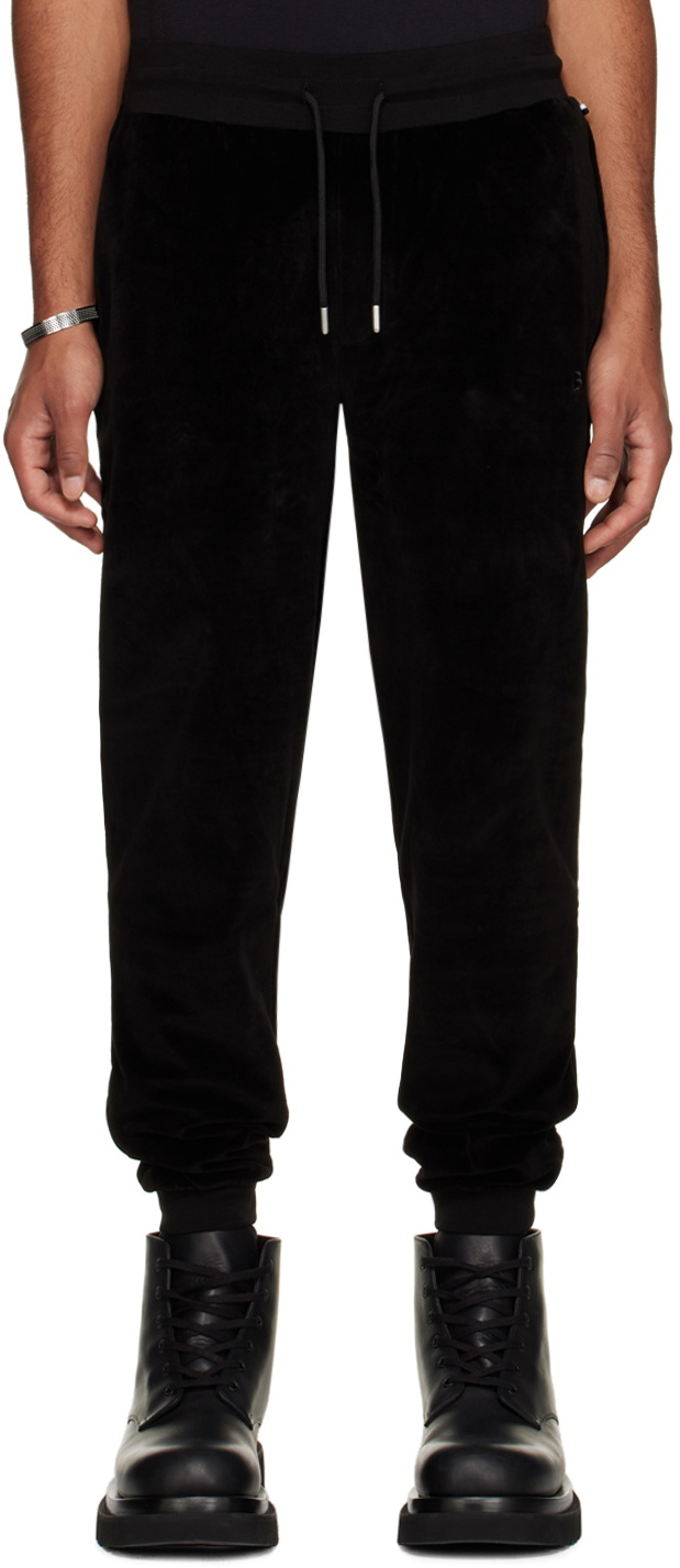 BOSS Black Embroidered Sweatpants