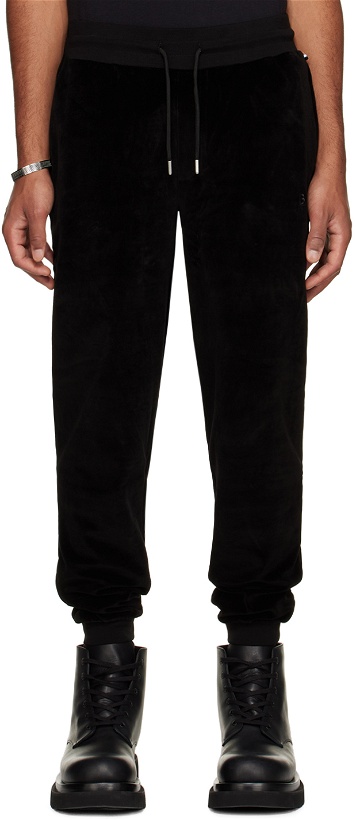 Photo: BOSS Black Embroidered Sweatpants