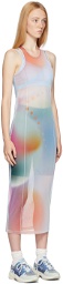 MCQ Multicolor Tie-Dye Print Maxi Dress