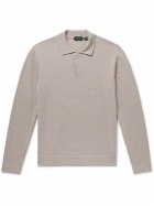 Incotex - Slim-Fit Cotton and Silk-Blend Polo Shirt - Brown