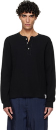 Polo Ralph Lauren Black Authentic Waffle Henley