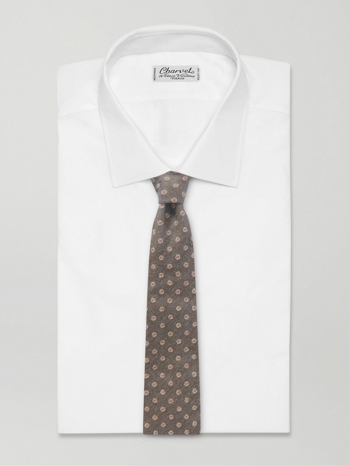 Duvall Large Floral Jacquard Unlined Necktie