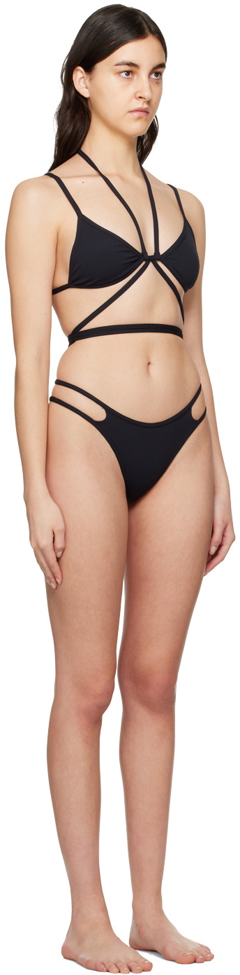 ANDREĀDAMO Black Double Bikini