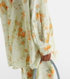 McQueen Oversized floral shirt