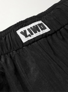 Y,IWO - Tapered Nylon Track Pants - Black