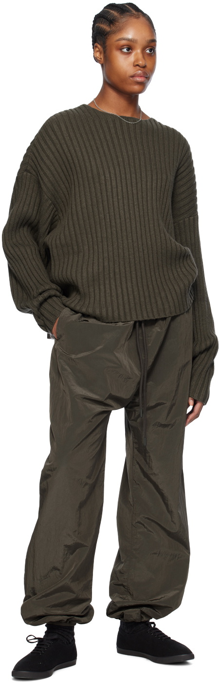 Fear of God ESSENTIALS Gray Raw Neck Sweater Fear Of God Essentials