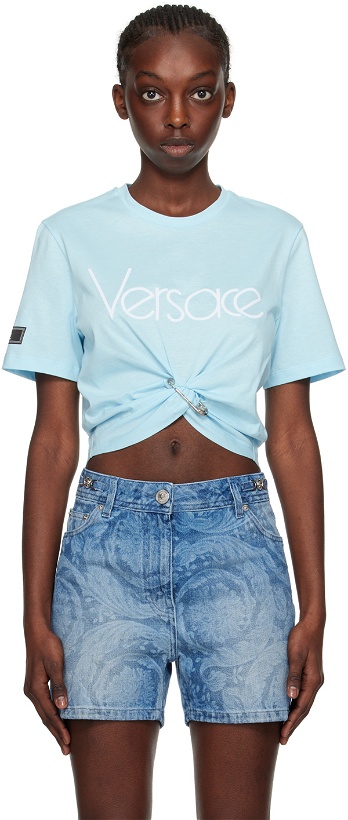 Photo: Versace Blue 1978 Re-Edition T-Shirt