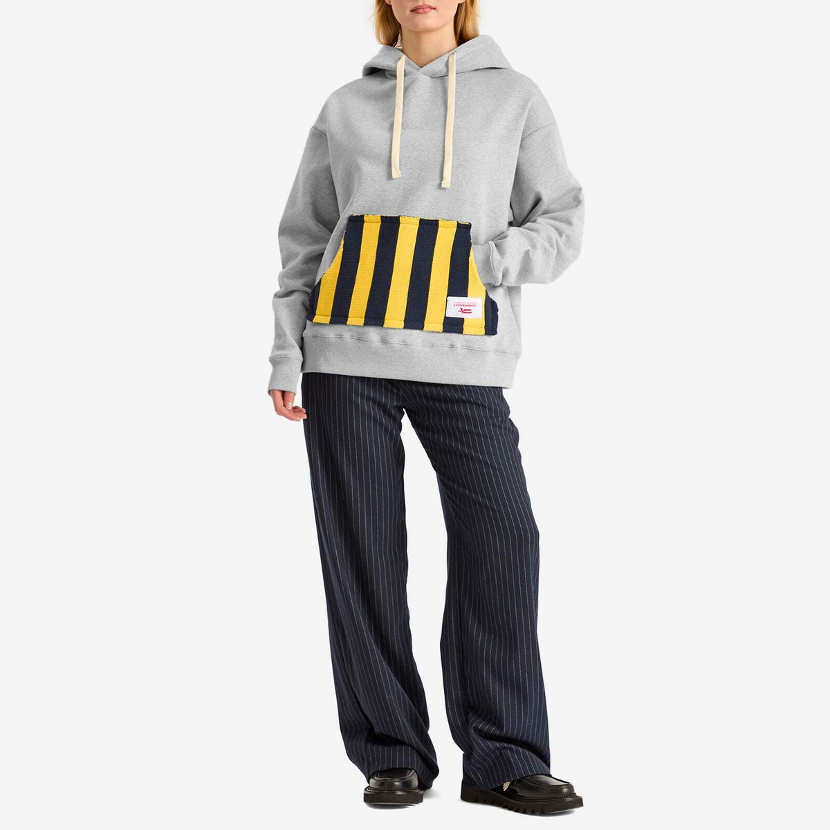 Charles Jeffrey Loverboy Women's Patch Ears Hoody in Grey