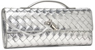 Bottega Veneta Silver Andiamo Clutch