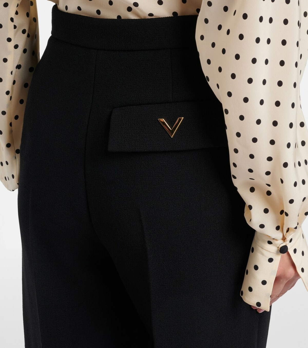 Valentino VGold virgin wool Bermuda shorts