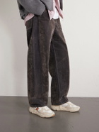 Golden Goose - Running Sole Leather-Trimmed Suede and Shell Sneakers - Neutrals